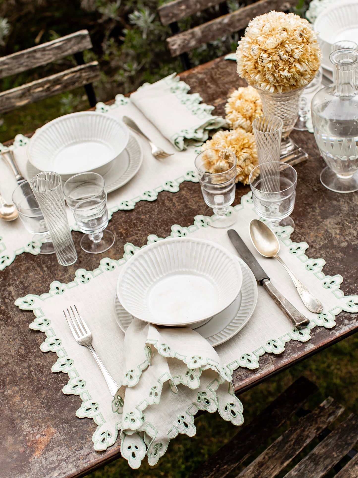 Witte placemats - Sfeer foto