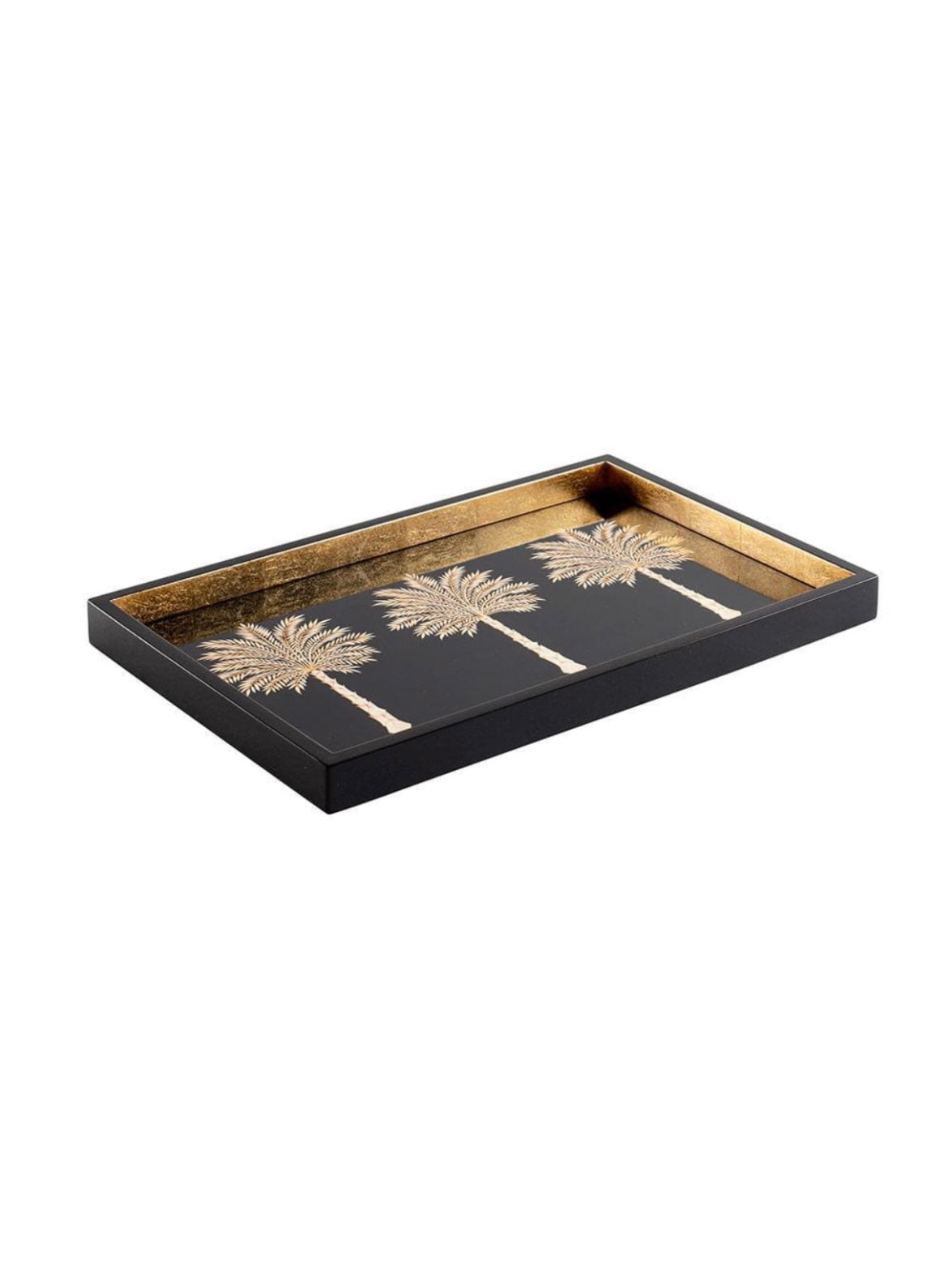 dienblad palmbomen 35 x 20 - productfoto zijkant