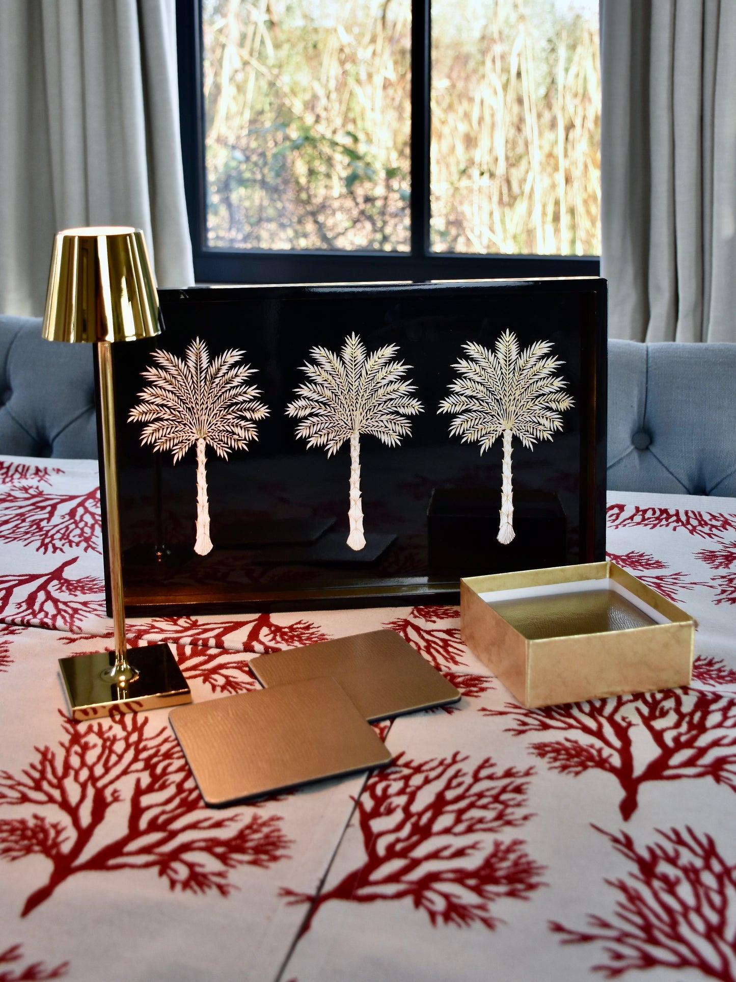 dienblad palmbomen 35 x 20 - sfeerfoto 1