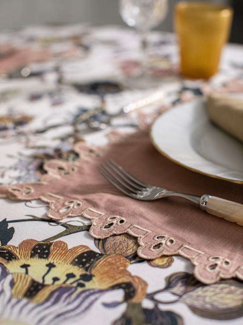 Roze placemats - Close up