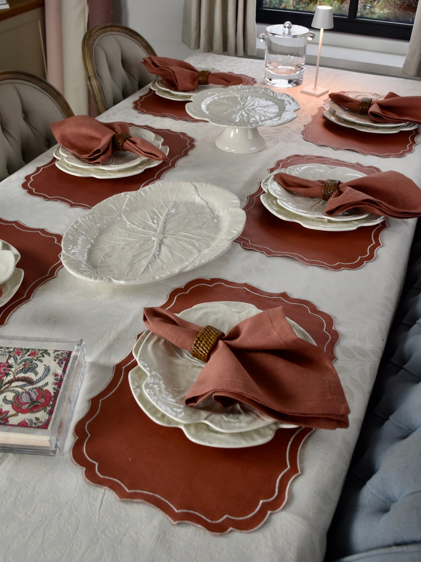 Terracotta servetten - Sfeer foto