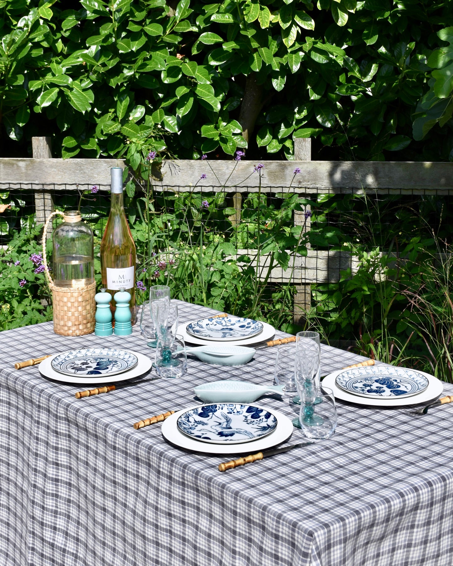 Bold blue tafelkleed