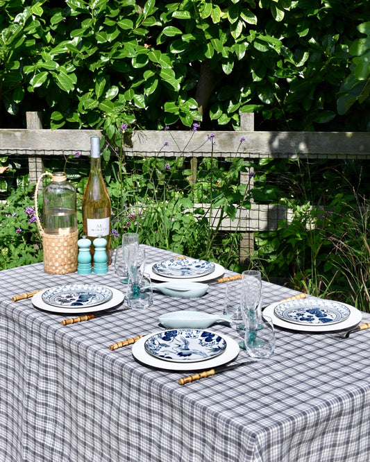 Bold blue tafelkleed