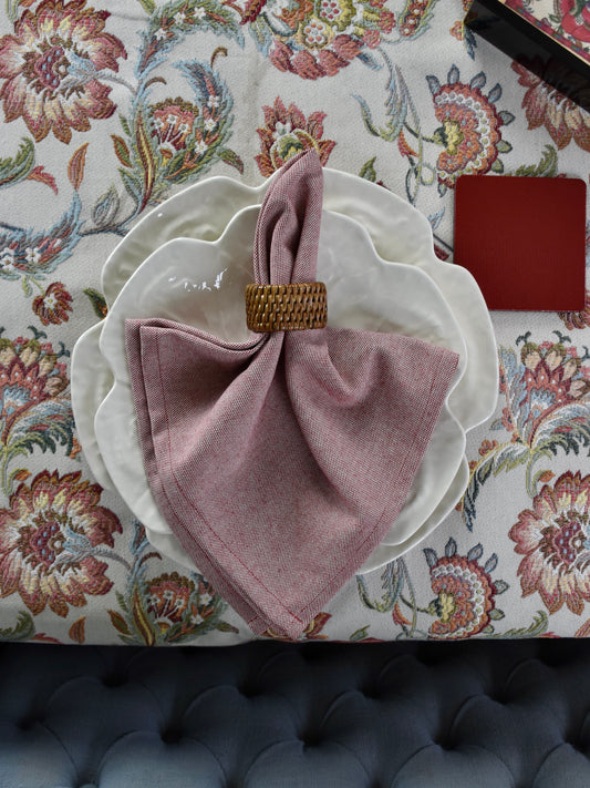 rode servet - close up