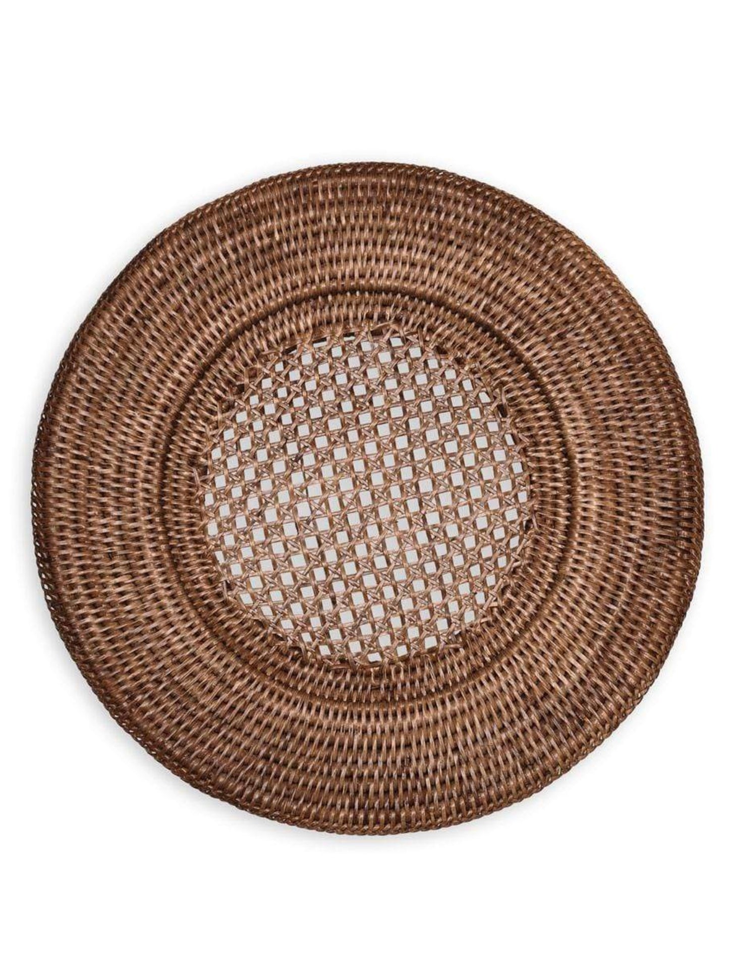 rotan onderbord rond bruin - productfoto 
