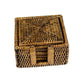rotan onderzetters vierkant - productfoto voorkant