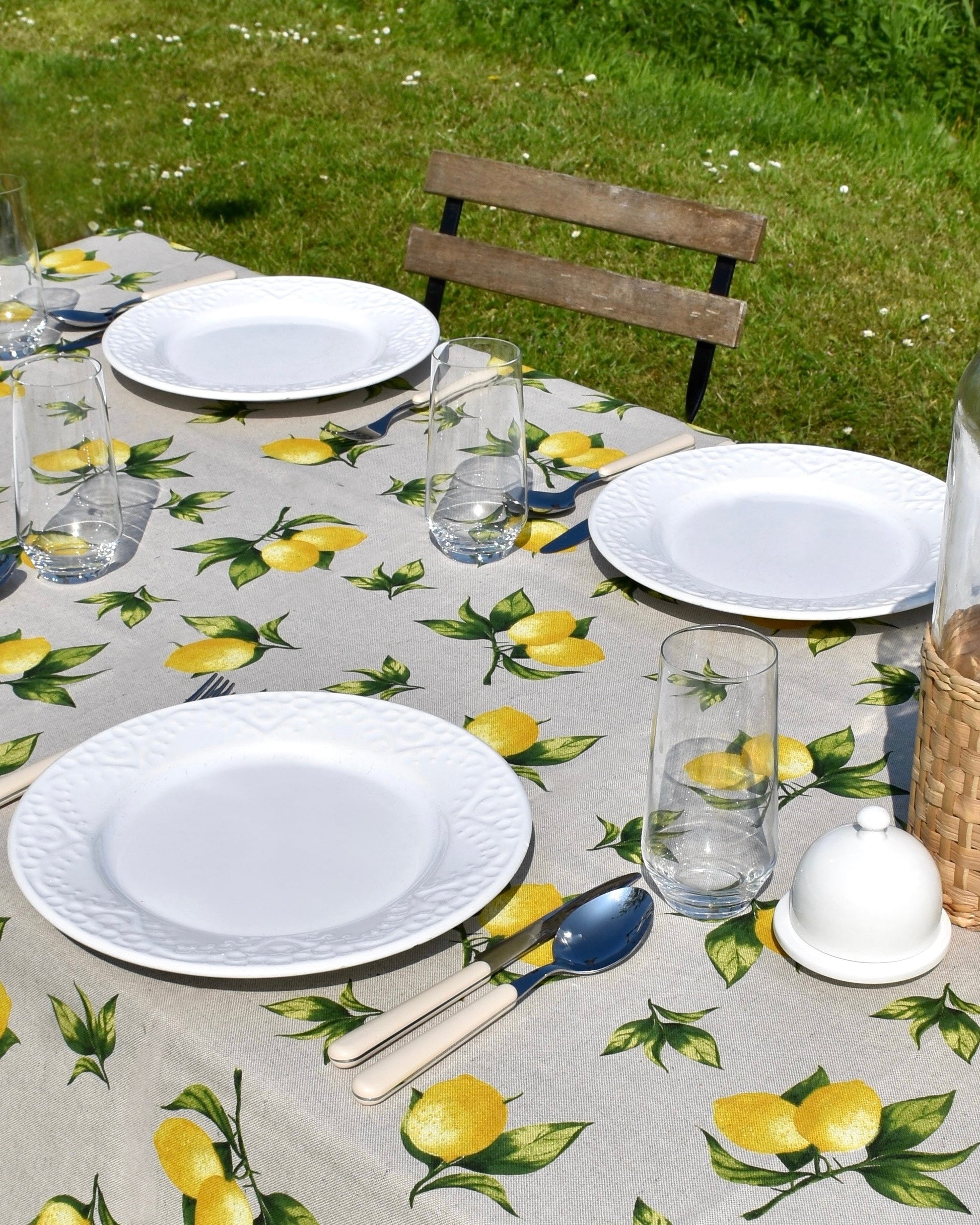 Lively lemons tafelkleed - Sfeerfoto 2