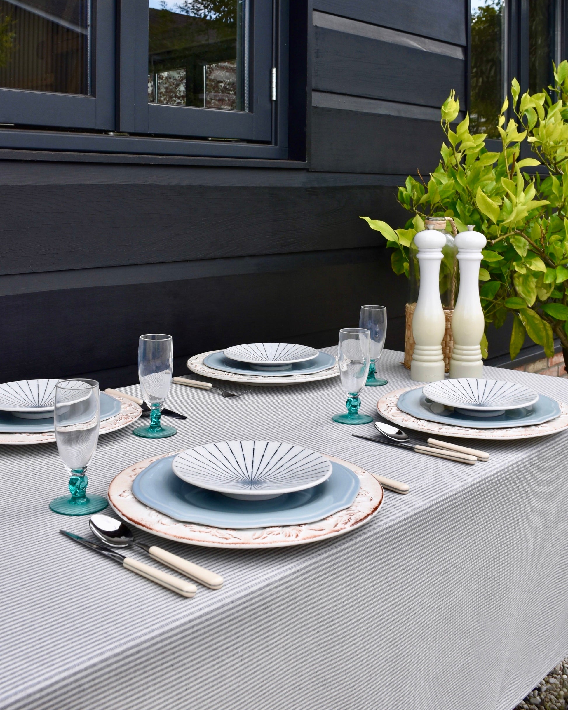 Grey glow tafelkleed - Sfeerfoto 