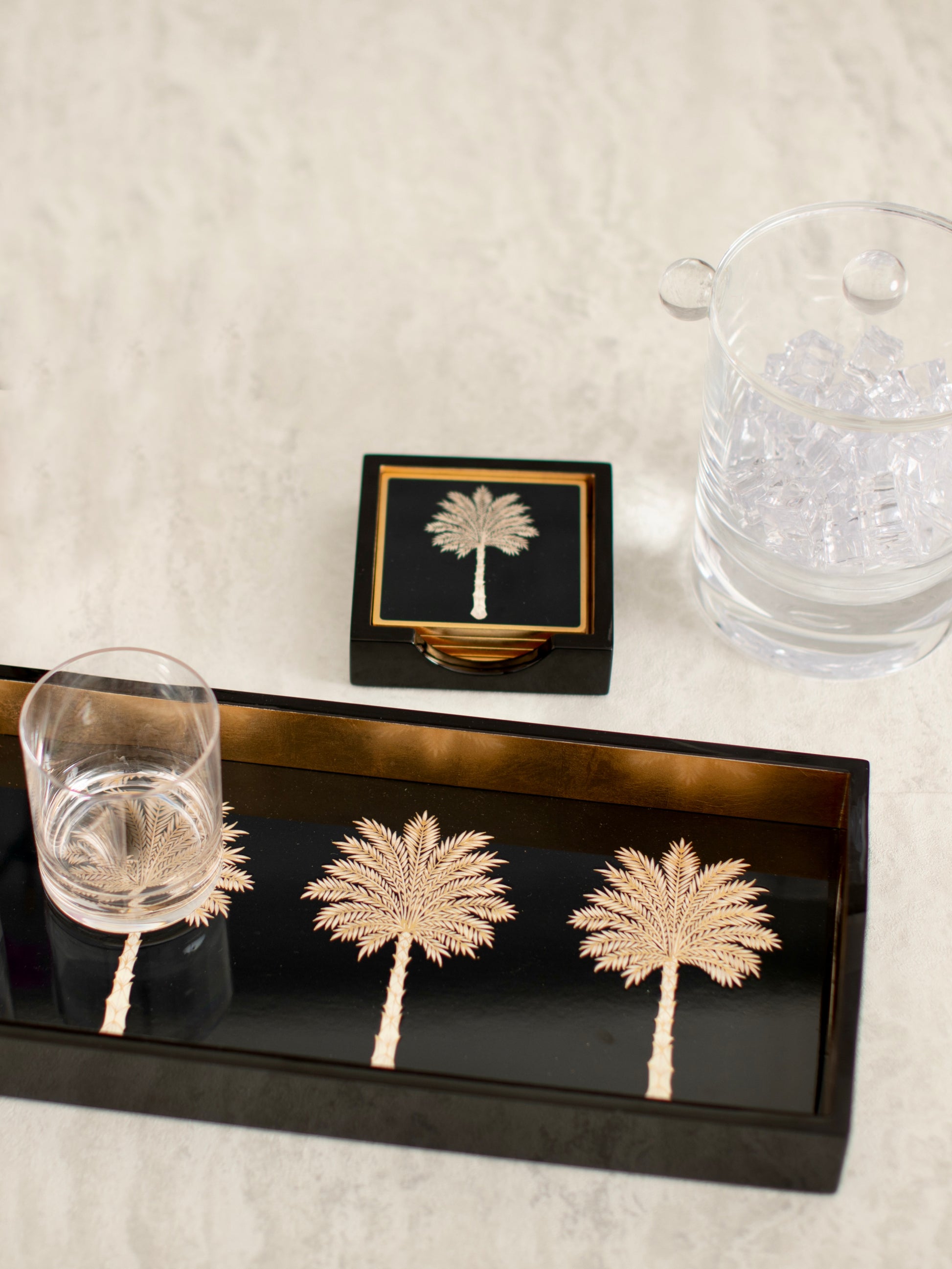 dienblad palmbomen 50 x 20 - sfeerfoto 