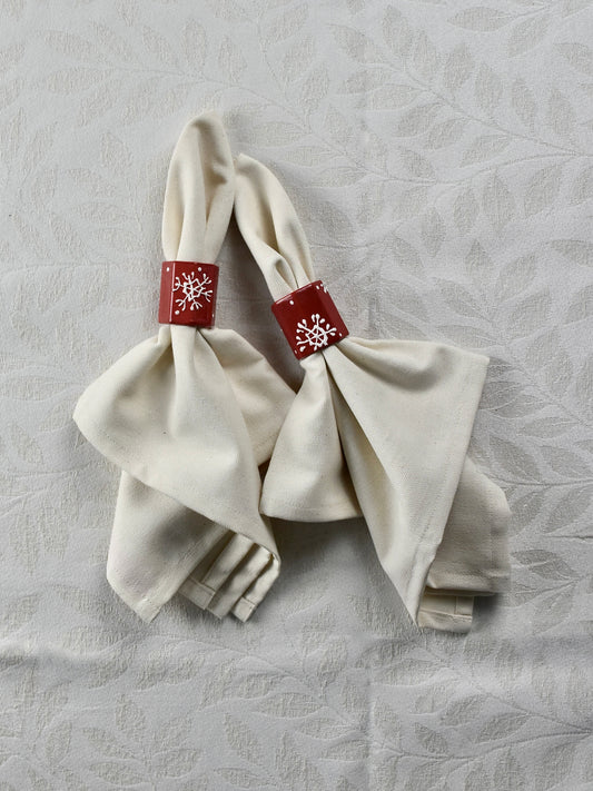 Kerst servetringen - sfeerfoto