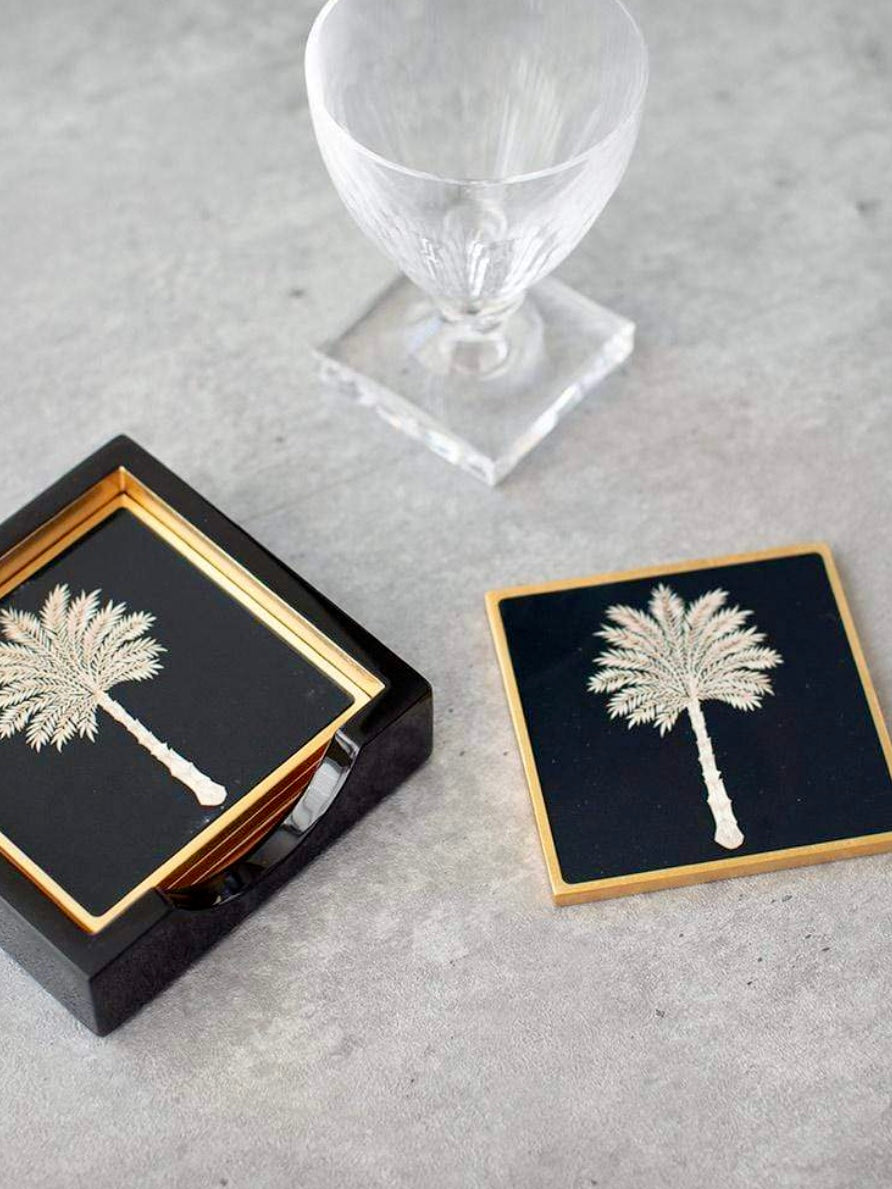 palmbomen onderzetters - sfeerfoto