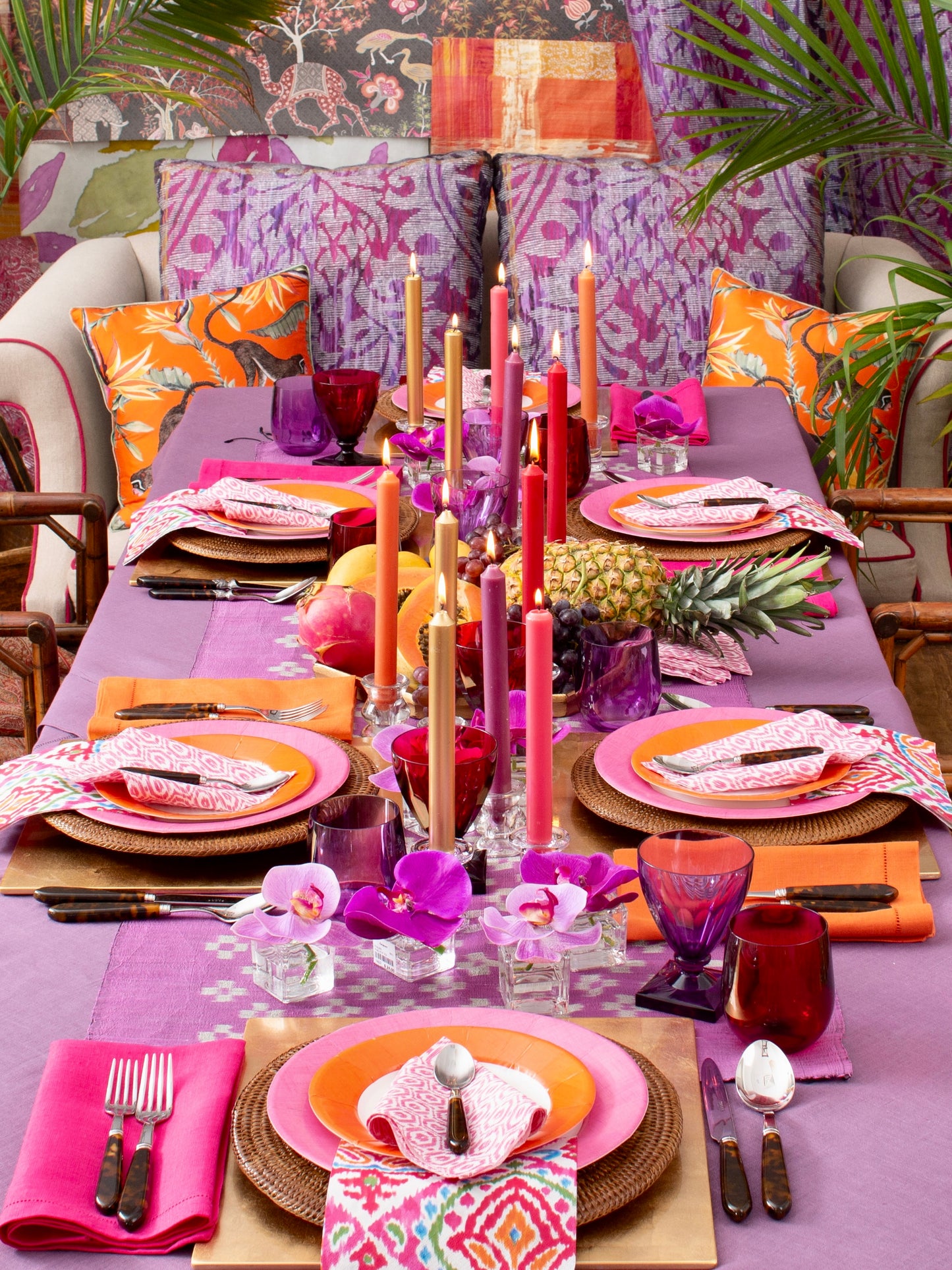 rotan onderbord rond bruin - sfeerfoto 3