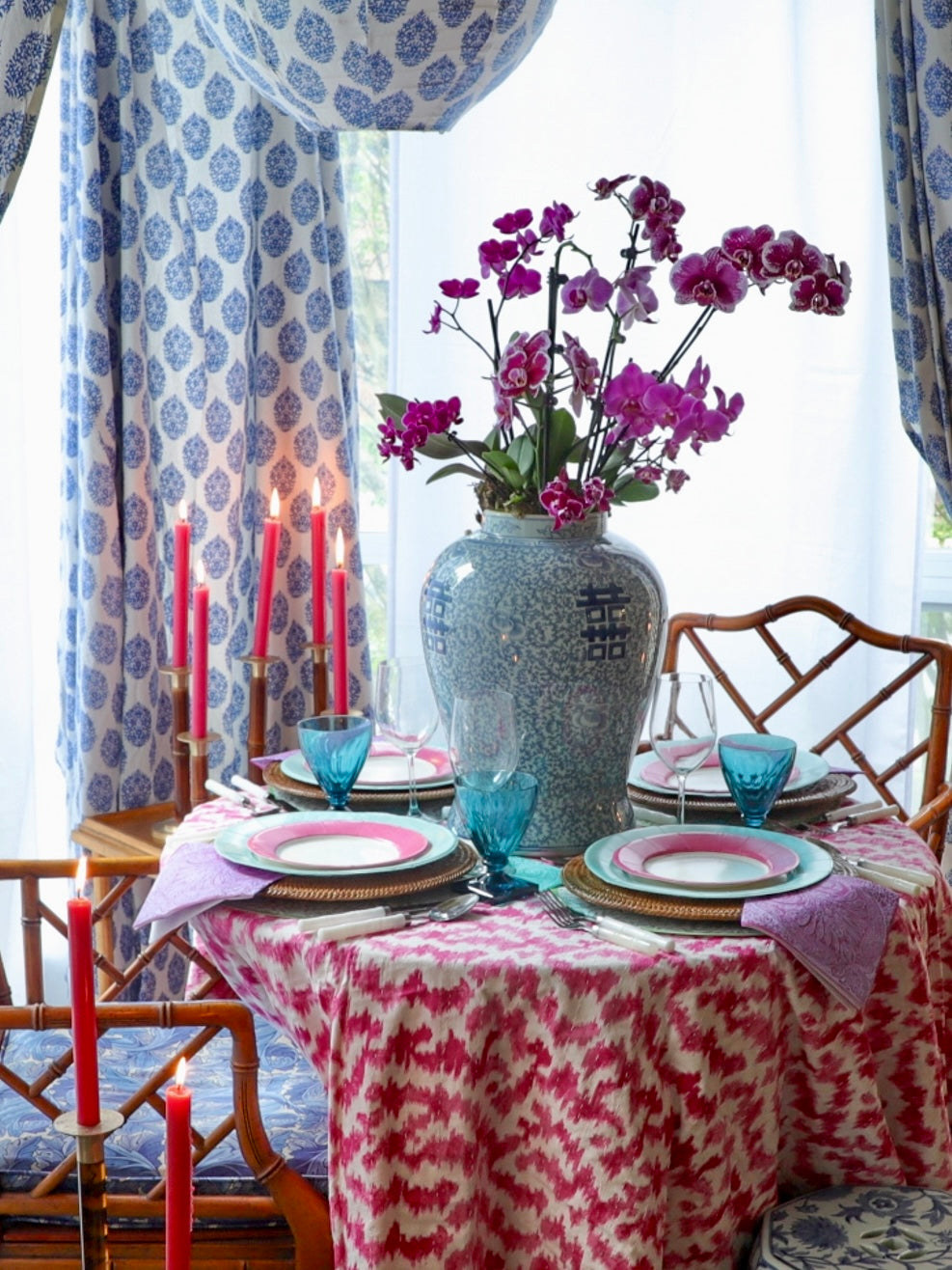 rotan onderbord rond bruin - sfeerfoto 2